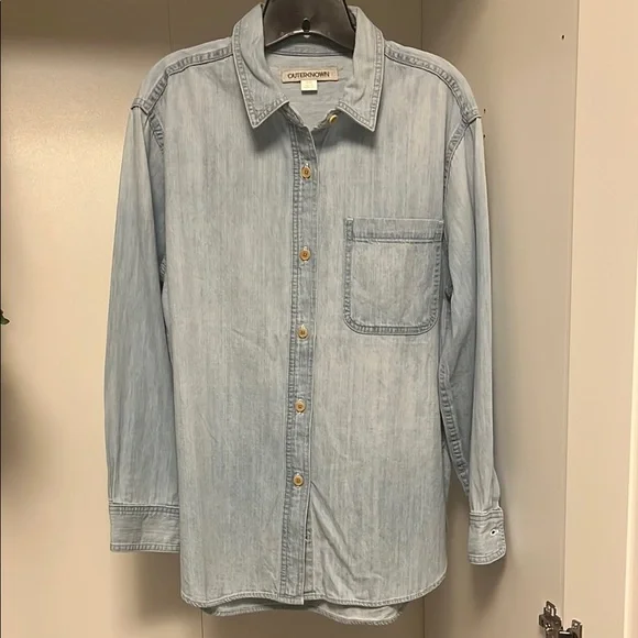 Outerknown Blue Button Down Shirt The Weekend Shirt - Picture 1 of 7